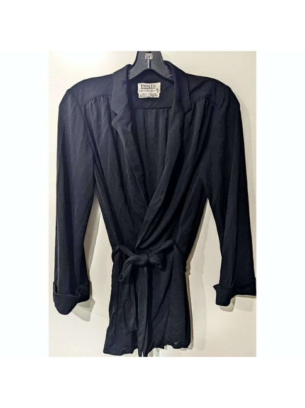 Vtg Ports Int'l | Tie Waist Jacket